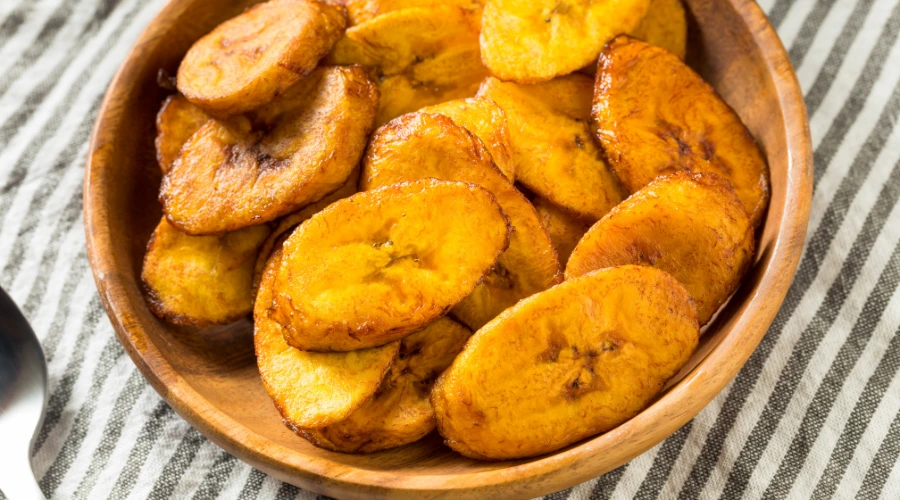 Banana da terra assada
