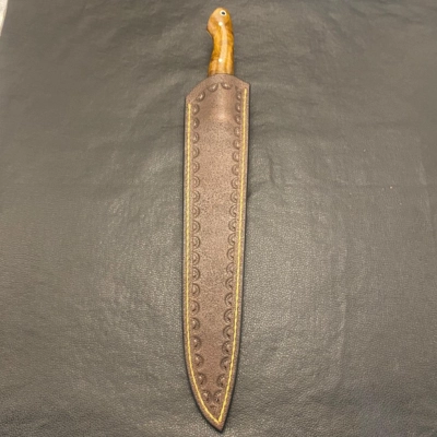 Faca de churrasco Burl de imbuia-