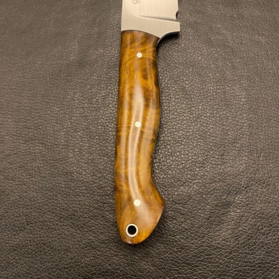Faca de churrasco Burl de imbuia.
