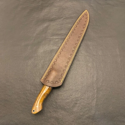 Faca de churrasco Burl imbuia