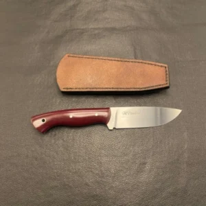 -Faca utilitária -micarta -vermelha-